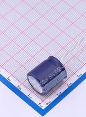 ERS1HM102M20OT 直插铝电解电容 1000uF ±20% 50V CLEAR 紫色 PE