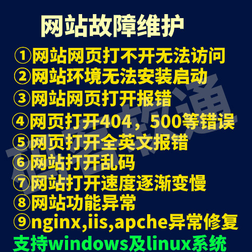 小程序网页打不开修改修复宝塔无法访问打开很慢二次开发报错维护-封面