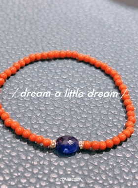 天然南红小米珠3mm单圈手串