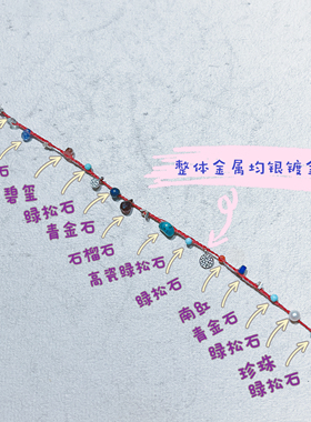 天然多宝手链925银极细小红绳