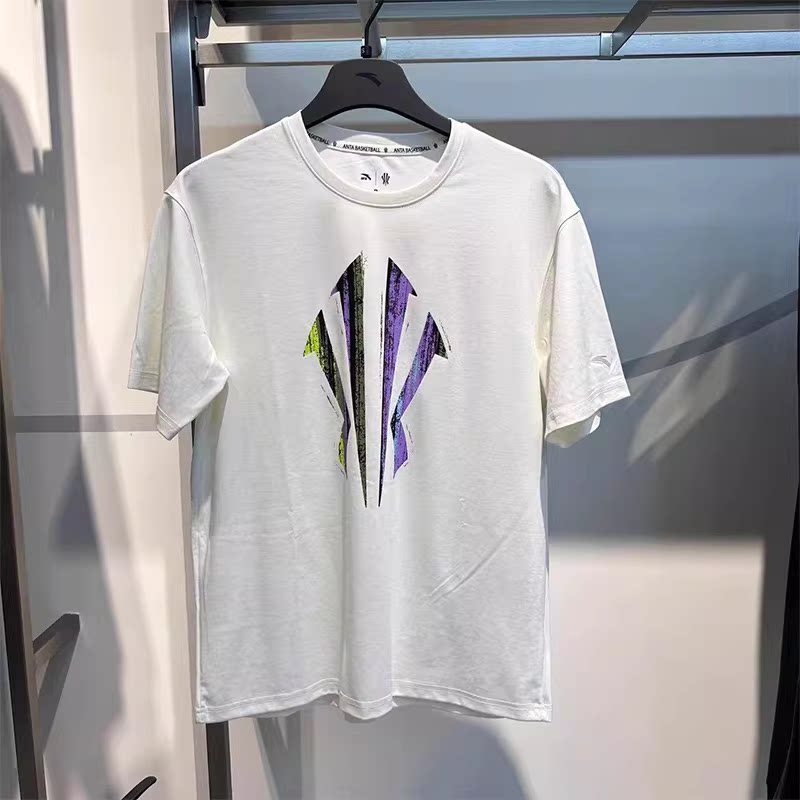 安踏凯里欧文系列篮球T恤2短袖冰丝透气男夏季新款上衣172621109