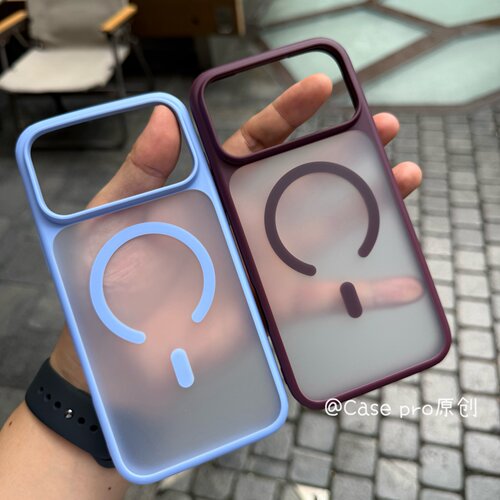 冰川蓝 磁吸iPhone18 pro max手机壳适用苹果18pro酒红色保护套新款17promax磨砂硅胶全包边