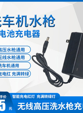 21V24V25V48V998VF高压水枪专用锂电池充电器通用洗车家用水枪机