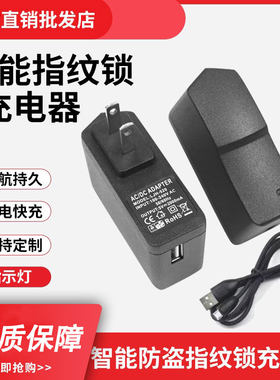智能门锁指纹锁锂电池充电器