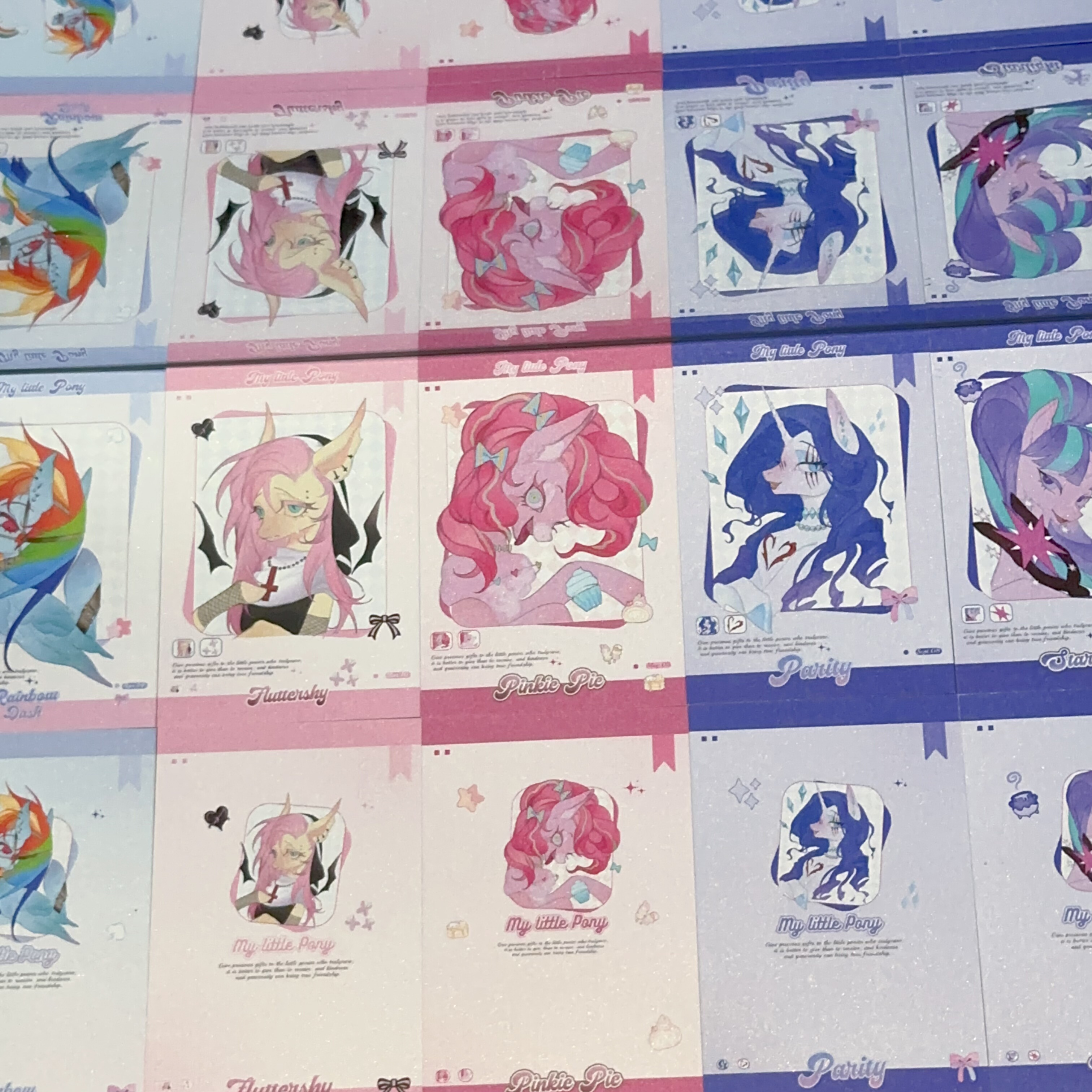 小马宝莉同人拍立得小卡套装五人柔柔碧琪云宝珍奇紫悦