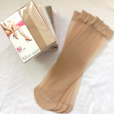 10双丝袜女短超薄短袜夏季薄款脚尖加固透明无痕隐形中筒水晶袜子