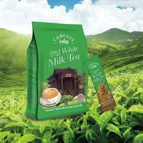 马来西亚金马伦原创乡味拿铁白咖啡白奶茶3合一速溶饮品300克10袋 - 封面