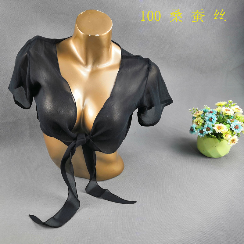 百搭短款真丝小披肩夏外搭女开衫100桑蚕丝小坎肩防晒衣空调衫薄