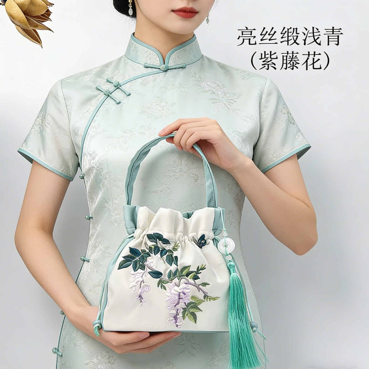 中国风包包刺绣苏绣汉服斜挎包古