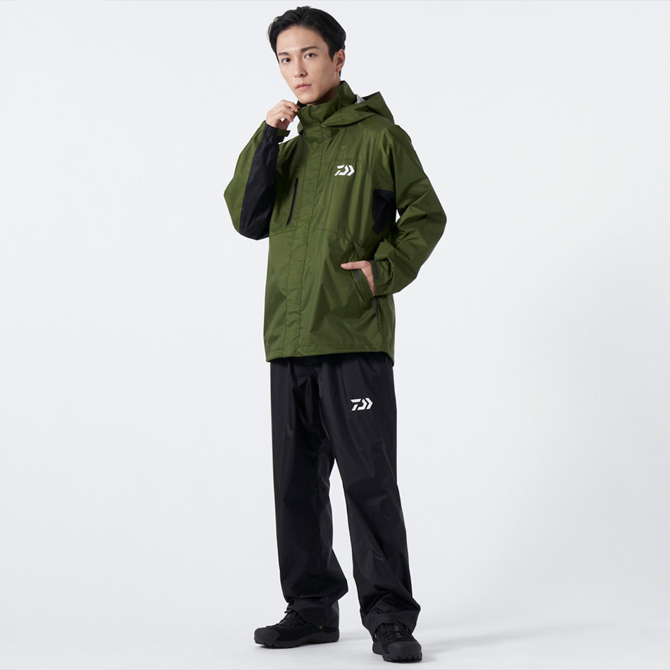 22新款达瓦DR-3822冲锋衣防水套装矶钓雨衣路亚野外钓鱼服DAIWA
