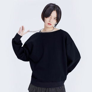 式 露后背设计宽松圆领卫衣设计师原创款 新款 BABYGHOST2020春季