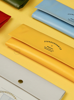 九口山 X HIGHTIDE penco 日本定制复古折叠式笔袋 多用途防水收