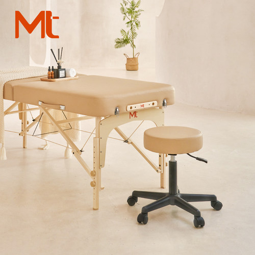 MT气动升降圆凳MS02美容凳带轮转椅美容美发椅技师可旋转椅大工凳