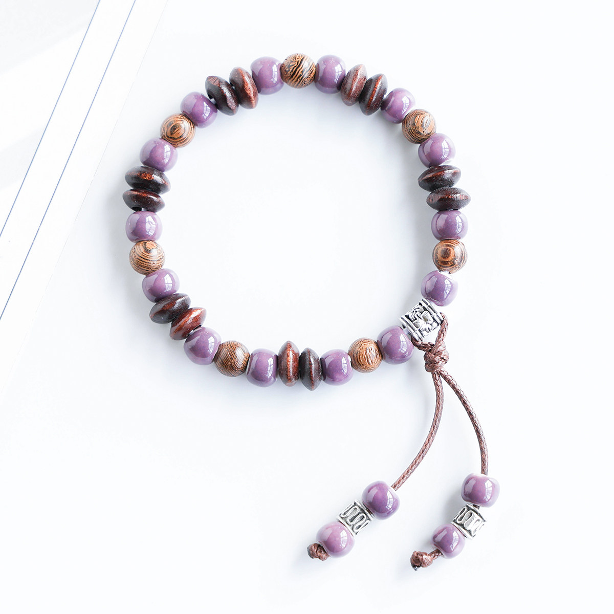 文创小饰品景德镇瓷珠手串陶瓷手链新中式古风学生手饰文艺小礼物