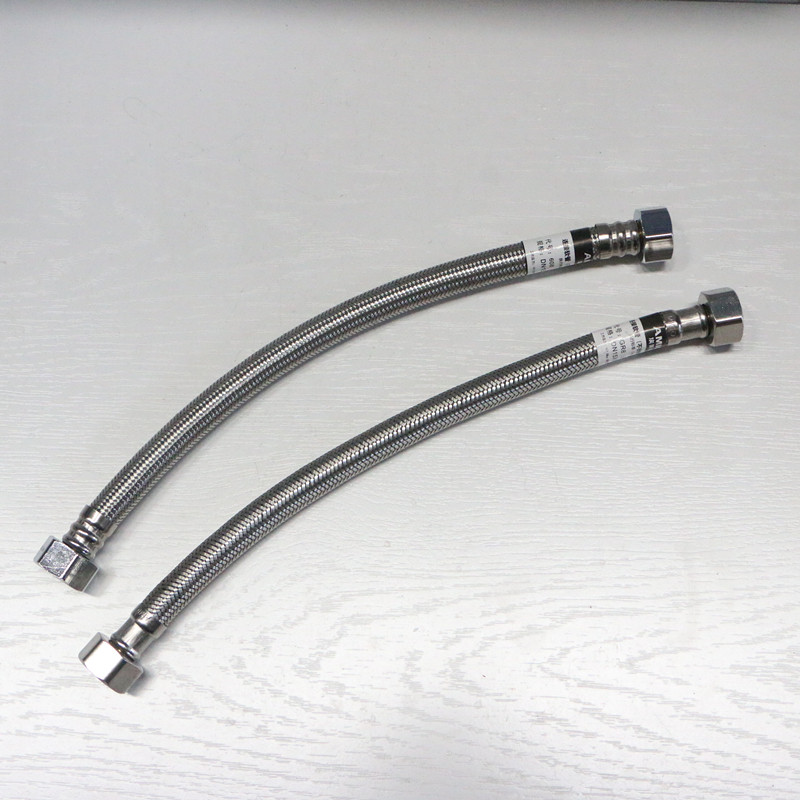 埃美柯软管304不锈钢编织管4分家用加粗大流量热水器马桶冷热608