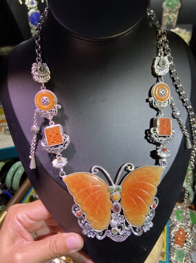 蝴蝶吊坠一套
