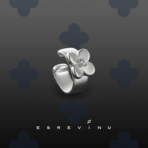 宇宙记号「风载花语」耳骨夹