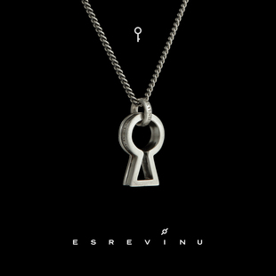 「为什么乌鸦像写字台？」 原创设计 宇宙记号「LOCK 锁」项链