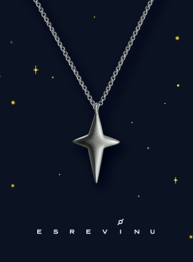 宇宙记号「star」星星情侣项链