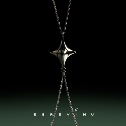 宇宙记号情侣S925银星星吸引项链