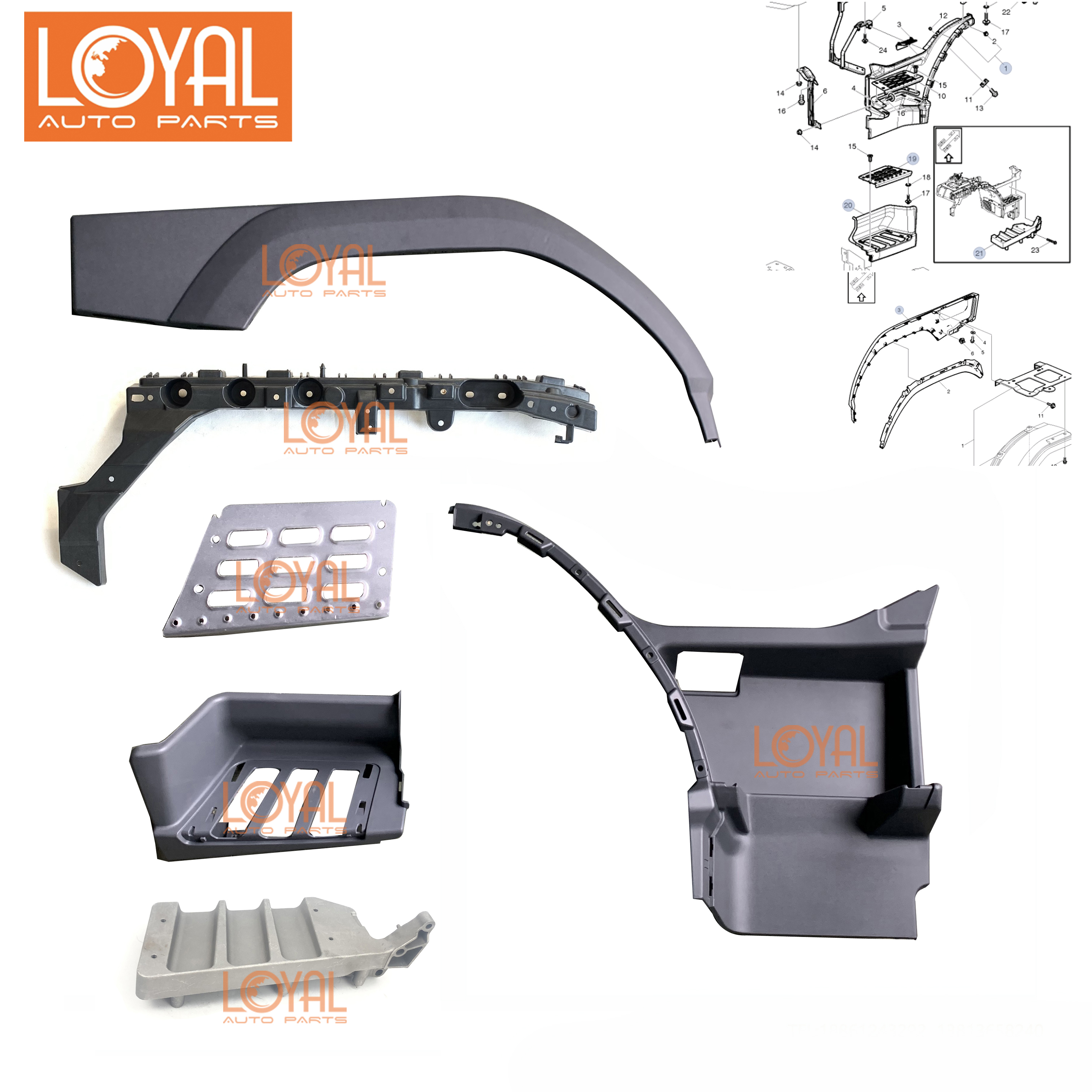 沃尔沃fm420富豪物流车脚踏板