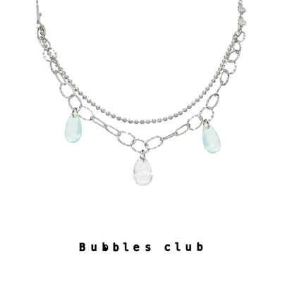 Bubblesclub琉璃水滴珠钛钢双层