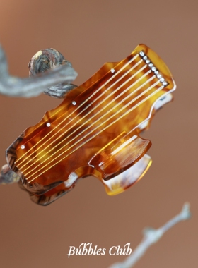 BubblesClub《丝桐长乐》古琴抓夹边夹新中式发抓配饰原创设计