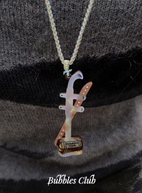 BubblesClub原创设计 《青弦映珩》系列二胡项链民乐新中式吊坠