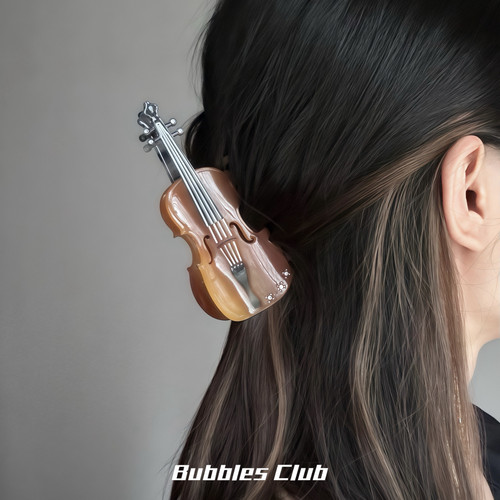 BubblesCIub原创四重奏系列《落日提琴》抓夹鲨鱼夹创意乐器周边