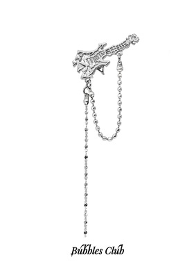 Bubbles Club乐器乐园系列 原创设计蛛液贝斯耳饰摇滚音乐节配饰