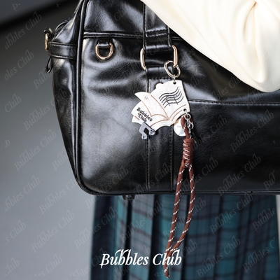 BubblesClub原创设计《小夜曲》系列音乐乐谱挂件抽绳包挂醋酸