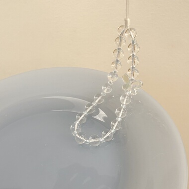 Purple forest原创*夏日冰蓝蝴蝶。留白琉璃手机链ccd拍立得挂链