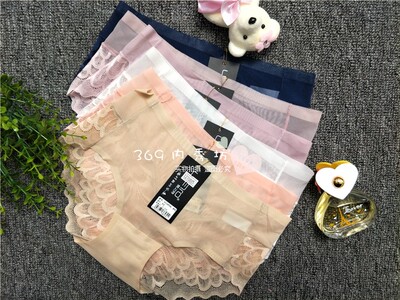 透明网纱纯色女士内裤5条包邮