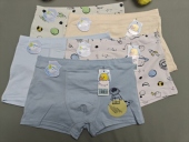 男童平角四角短裤 5条 头 95A抗菌莫代尔棉 儿童内裤 包邮 乐小鸭2664