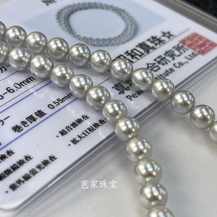 6mmakoya海水珍珠项链 越物真多麻5.5 芭家珠宝 真综所昭和真珠