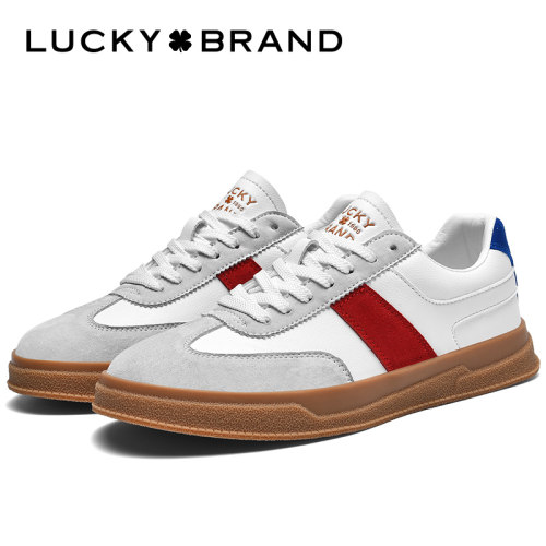 Lucky德训鞋Brand四叶草板鞋春秋男士运动休闲鞋潮流百搭低帮男鞋