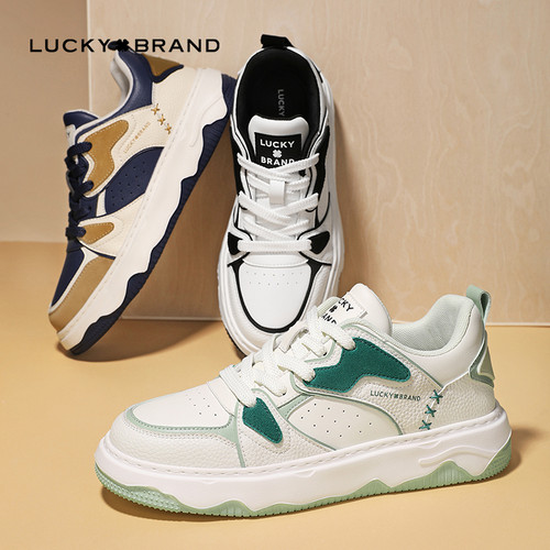 Lucky板鞋Brand四叶草男时尚运动百搭休闲鞋街头青年透气男鞋子