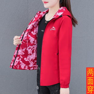 短款外套女士春秋2022年新款韩版双面穿夹克时尚棒球服上衣厂直销