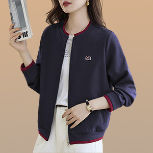 开衫卫衣外套女短款2026粘春秋新款时尚洋气小个子棒球服休闲上衣