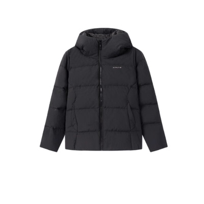 361度女式羽绒服连帽短款鸭绒面包服防风保暖上衣冬季562544302N