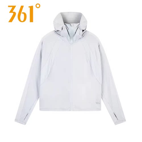 361度连帽防晒衣女装2025夏季新款562424606风衣休闲运动服薄外套