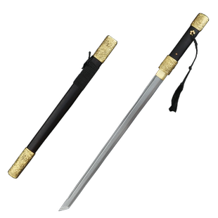 正品龙泉宝剑御龙唐横刀花纹钢一体收藏刀剑刀具防身冷兵器未开刃