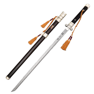 正品龙泉宝剑凝霜唐横刀花纹钢一体收藏刀剑刀具防身冷兵器未开刃