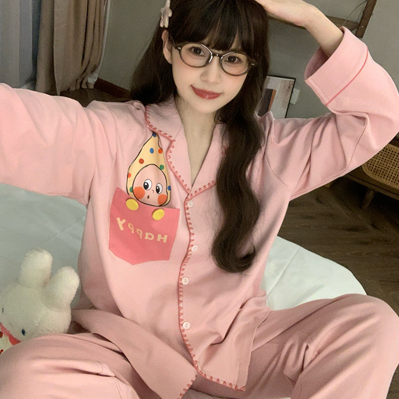 2026新款女大童睡衣春秋季儿童纯棉长袖初中生女孩可爱家居服套装,童装/婴儿装/亲子装,家居服套装,淘宝优惠券,粉丝福利购,淘宝优惠卷