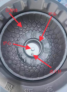 厨师宝节能猛火不锈钢炉头心反射体点火针风机阀门开关点火器配件