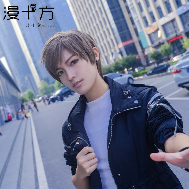 漫十方 恋与制作人cosplay 学长 白飞飞 白起cos假发现货