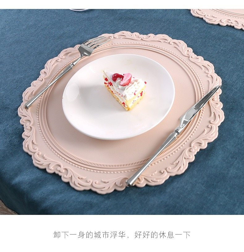 欧式雕花大号锅垫餐盘家用硅胶餐垫西餐餐桌隔热垫 刮刀花垫子,居家布艺,餐垫,淘宝优惠券,粉丝福利购,淘宝优惠卷