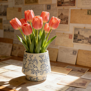 北欧风陶瓷大花盆绿植客厅简约龟背竹绿植盆栽金钱树专用特价包邮