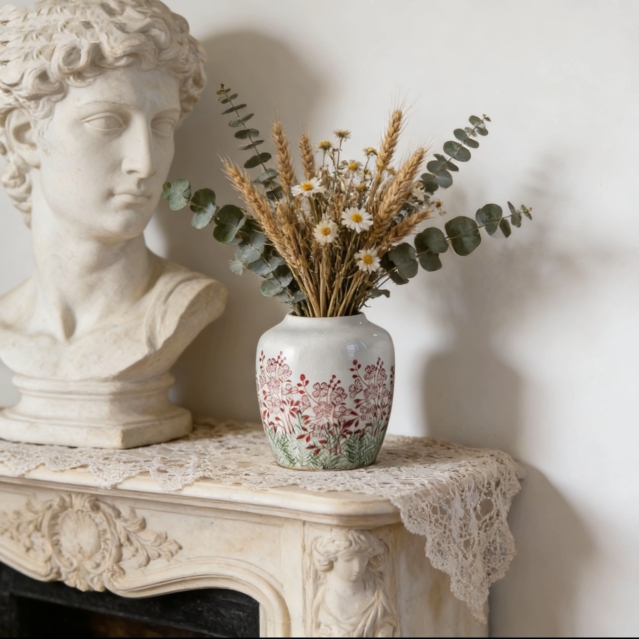 复古花瓶田园风陶瓷蝴蝶兰花器客厅插花干花小众高级感创意装饰品,鲜花速递/花卉仿真/绿植园艺,花瓶,淘宝优惠券,粉丝福利购,淘宝优惠卷