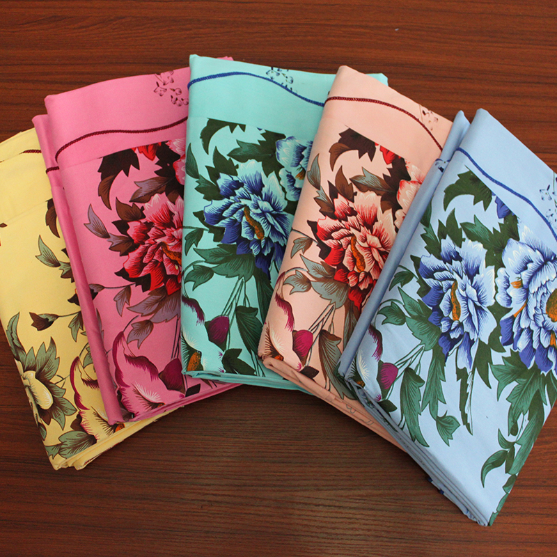 纯棉斜纹国民床单加厚 上海传统老式被单 单双人全棉单件印花